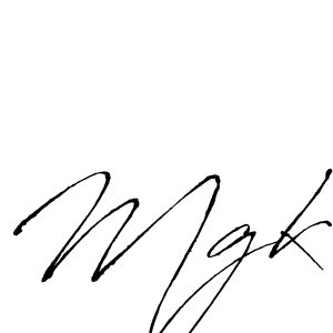 Design your own signature with our free online signature maker. With this signature software, you can create a handwritten (Antro_Vectra) signature for name Mgk. Mgk signature style 6 images and pictures png
