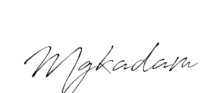 Create a beautiful signature design for name Mgkadam. With this signature (Antro_Vectra) fonts, you can make a handwritten signature for free. Mgkadam signature style 6 images and pictures png