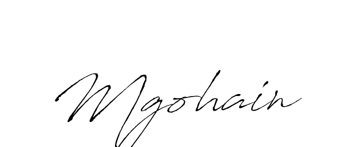 Make a beautiful signature design for name Mgohain. With this signature (Antro_Vectra) style, you can create a handwritten signature for free. Mgohain signature style 6 images and pictures png