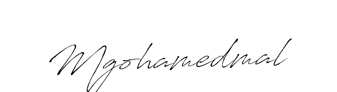 How to make Mgohamedmal name signature. Use Antro_Vectra style for creating short signs online. This is the latest handwritten sign. Mgohamedmal signature style 6 images and pictures png