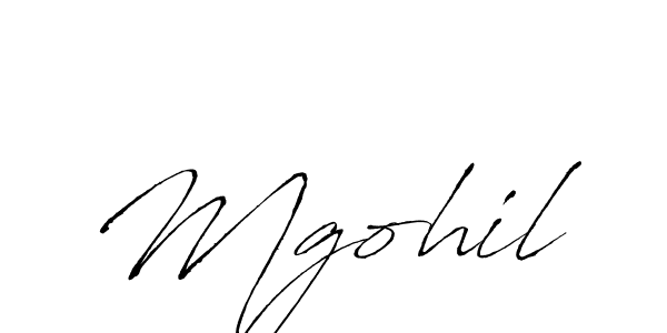 Make a beautiful signature design for name Mgohil. With this signature (Antro_Vectra) style, you can create a handwritten signature for free. Mgohil signature style 6 images and pictures png