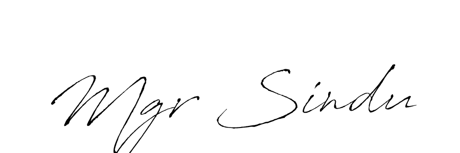 It looks lik you need a new signature style for name Mgr Sindu. Design unique handwritten (Antro_Vectra) signature with our free signature maker in just a few clicks. Mgr Sindu signature style 6 images and pictures png