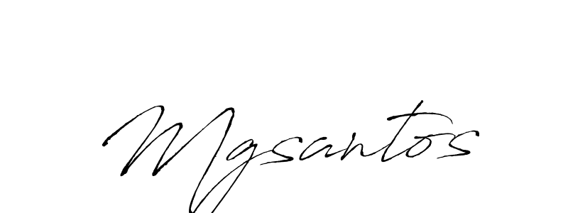 Create a beautiful signature design for name Mgsantos. With this signature (Antro_Vectra) fonts, you can make a handwritten signature for free. Mgsantos signature style 6 images and pictures png