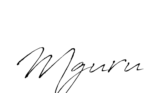 Antro_Vectra is a professional signature style that is perfect for those who want to add a touch of class to their signature. It is also a great choice for those who want to make their signature more unique. Get Mguru name to fancy signature for free. Mguru signature style 6 images and pictures png