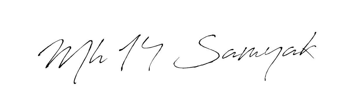 You should practise on your own different ways (Antro_Vectra) to write your name (Mh 14 Samyak) in signature. don't let someone else do it for you. Mh 14 Samyak signature style 6 images and pictures png