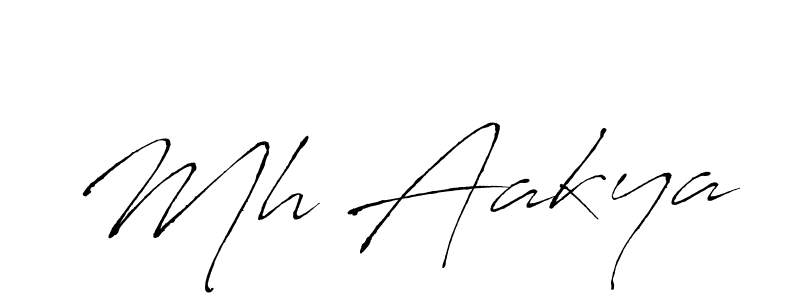 Also You can easily find your signature by using the search form. We will create Mh Aakya name handwritten signature images for you free of cost using Antro_Vectra sign style. Mh Aakya signature style 6 images and pictures png