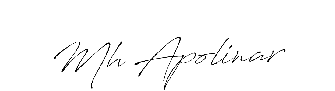 Use a signature maker to create a handwritten signature online. With this signature software, you can design (Antro_Vectra) your own signature for name Mh Apolinar. Mh Apolinar signature style 6 images and pictures png