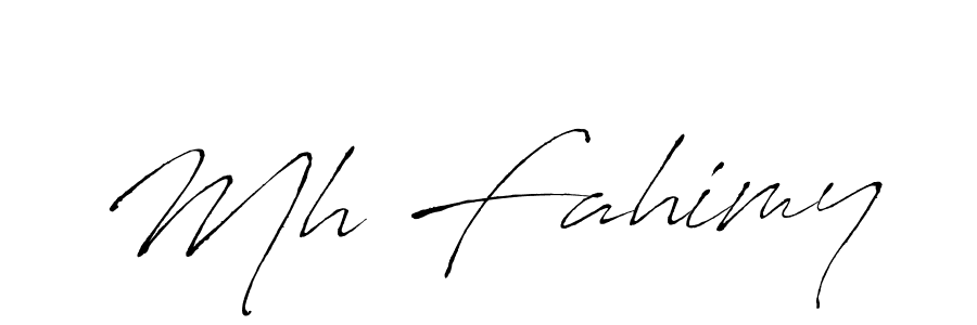 Similarly Antro_Vectra is the best handwritten signature design. Signature creator online .You can use it as an online autograph creator for name Mh Fahimy. Mh Fahimy signature style 6 images and pictures png