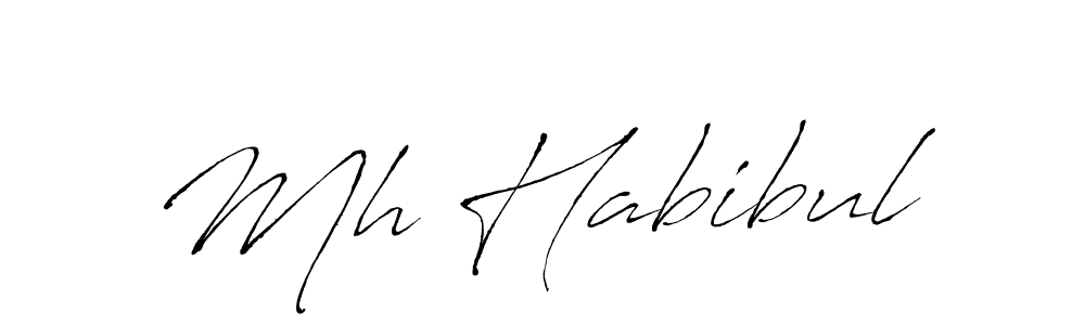 How to make Mh Habibul signature? Antro_Vectra is a professional autograph style. Create handwritten signature for Mh Habibul name. Mh Habibul signature style 6 images and pictures png