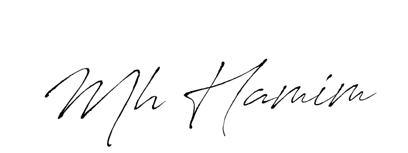 Also we have Mh Hamim name is the best signature style. Create professional handwritten signature collection using Antro_Vectra autograph style. Mh Hamim signature style 6 images and pictures png