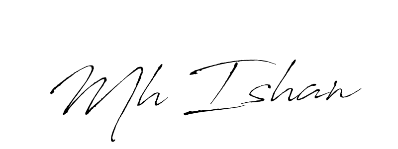 Also we have Mh Ishan name is the best signature style. Create professional handwritten signature collection using Antro_Vectra autograph style. Mh Ishan signature style 6 images and pictures png