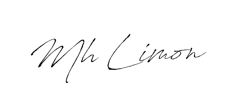 You should practise on your own different ways (Antro_Vectra) to write your name (Mh Limon) in signature. don't let someone else do it for you. Mh Limon signature style 6 images and pictures png