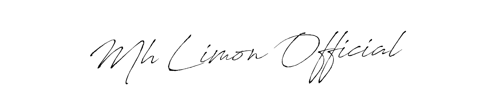 How to make Mh Limon Official signature? Antro_Vectra is a professional autograph style. Create handwritten signature for Mh Limon Official name. Mh Limon Official signature style 6 images and pictures png