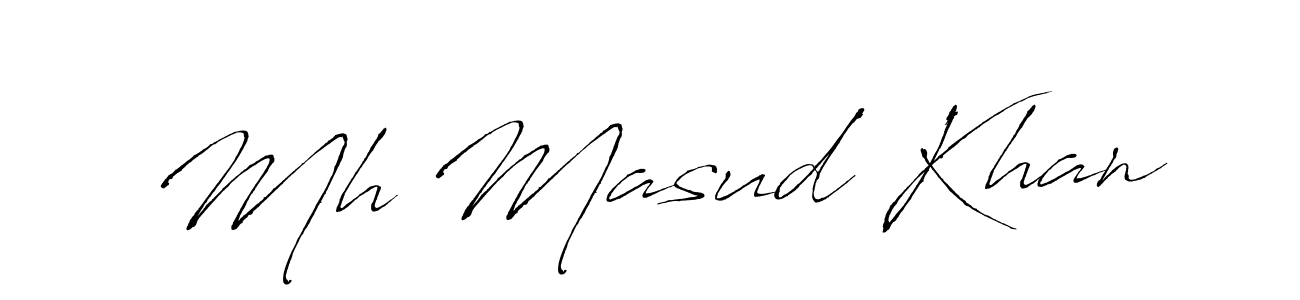 Make a short Mh Masud Khan signature style. Manage your documents anywhere anytime using Antro_Vectra. Create and add eSignatures, submit forms, share and send files easily. Mh Masud Khan signature style 6 images and pictures png