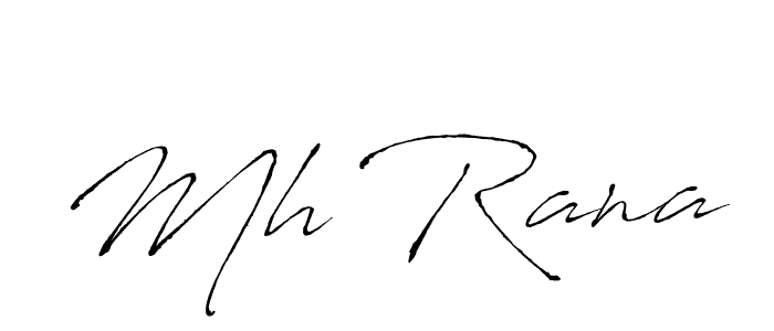 It looks lik you need a new signature style for name Mh Rana. Design unique handwritten (Antro_Vectra) signature with our free signature maker in just a few clicks. Mh Rana signature style 6 images and pictures png