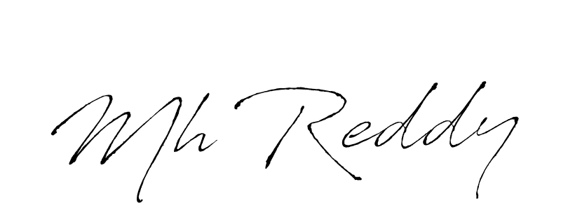 Make a beautiful signature design for name Mh Reddy. With this signature (Antro_Vectra) style, you can create a handwritten signature for free. Mh Reddy signature style 6 images and pictures png
