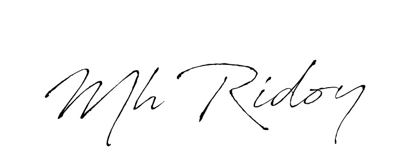 if you are searching for the best signature style for your name Mh Ridoy. so please give up your signature search. here we have designed multiple signature styles  using Antro_Vectra. Mh Ridoy signature style 6 images and pictures png