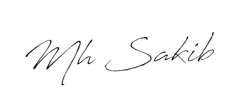 The best way (Antro_Vectra) to make a short signature is to pick only two or three words in your name. The name Mh Sakib include a total of six letters. For converting this name. Mh Sakib signature style 6 images and pictures png