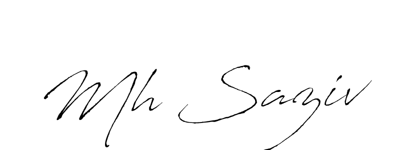 You can use this online signature creator to create a handwritten signature for the name Mh Saziv. This is the best online autograph maker. Mh Saziv signature style 6 images and pictures png