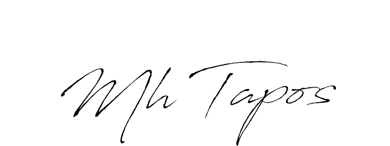 Design your own signature with our free online signature maker. With this signature software, you can create a handwritten (Antro_Vectra) signature for name Mh Tapos. Mh Tapos signature style 6 images and pictures png