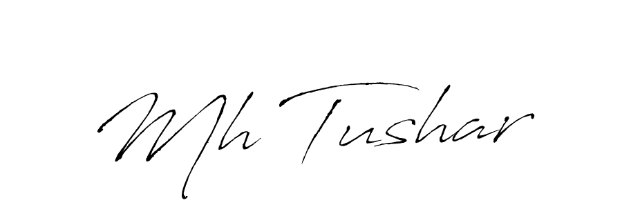 Create a beautiful signature design for name Mh Tushar. With this signature (Antro_Vectra) fonts, you can make a handwritten signature for free. Mh Tushar signature style 6 images and pictures png