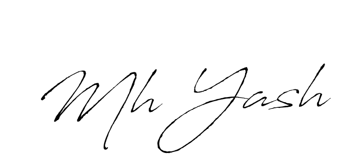 How to Draw Mh Yash signature style? Antro_Vectra is a latest design signature styles for name Mh Yash. Mh Yash signature style 6 images and pictures png