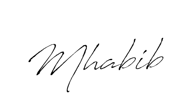 Use a signature maker to create a handwritten signature online. With this signature software, you can design (Antro_Vectra) your own signature for name Mhabib. Mhabib signature style 6 images and pictures png