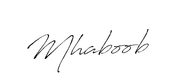 How to make Mhaboob signature? Antro_Vectra is a professional autograph style. Create handwritten signature for Mhaboob name. Mhaboob signature style 6 images and pictures png