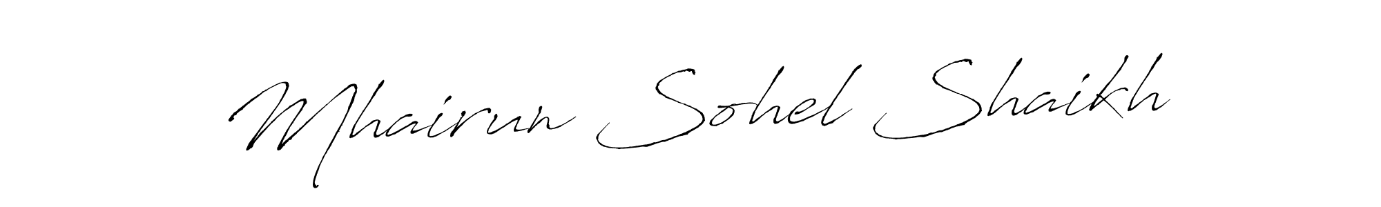 if you are searching for the best signature style for your name Mhairun Sohel Shaikh. so please give up your signature search. here we have designed multiple signature styles  using Antro_Vectra. Mhairun Sohel Shaikh signature style 6 images and pictures png