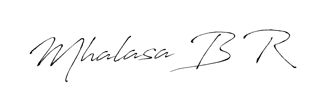 if you are searching for the best signature style for your name Mhalasa B R. so please give up your signature search. here we have designed multiple signature styles  using Antro_Vectra. Mhalasa B R signature style 6 images and pictures png