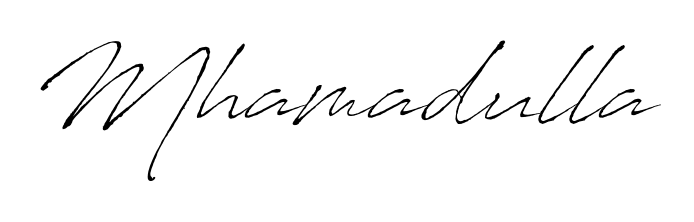 This is the best signature style for the Mhamadulla name. Also you like these signature font (Antro_Vectra). Mix name signature. Mhamadulla signature style 6 images and pictures png