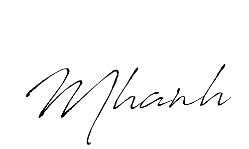 if you are searching for the best signature style for your name Mhanh. so please give up your signature search. here we have designed multiple signature styles  using Antro_Vectra. Mhanh signature style 6 images and pictures png