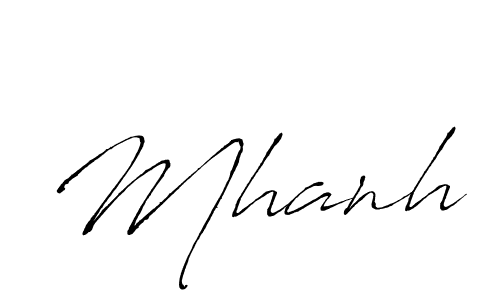 Mhanh stylish signature style. Best Handwritten Sign (Antro_Vectra) for my name. Handwritten Signature Collection Ideas for my name Mhanh. Mhanh signature style 6 images and pictures png