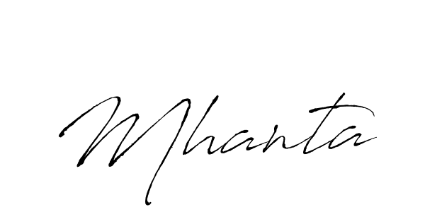 Mhanta stylish signature style. Best Handwritten Sign (Antro_Vectra) for my name. Handwritten Signature Collection Ideas for my name Mhanta. Mhanta signature style 6 images and pictures png