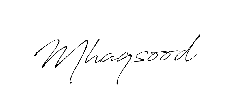The best way (Antro_Vectra) to make a short signature is to pick only two or three words in your name. The name Mhaqsood include a total of six letters. For converting this name. Mhaqsood signature style 6 images and pictures png