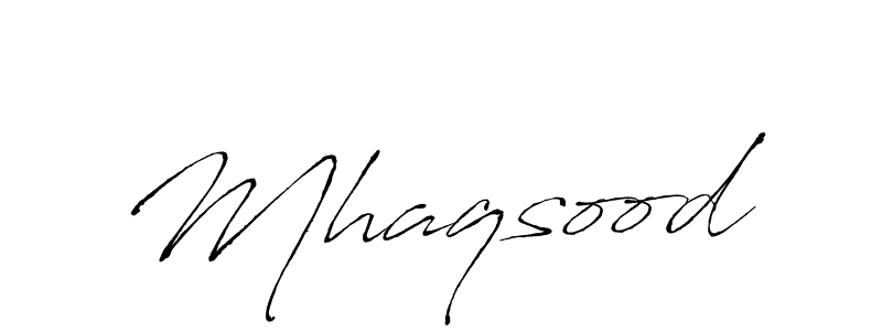 Use a signature maker to create a handwritten signature online. With this signature software, you can design (Antro_Vectra) your own signature for name Mhaqsood. Mhaqsood signature style 6 images and pictures png