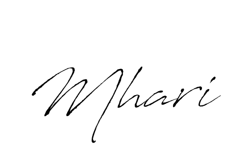 Use a signature maker to create a handwritten signature online. With this signature software, you can design (Antro_Vectra) your own signature for name Mhari. Mhari signature style 6 images and pictures png