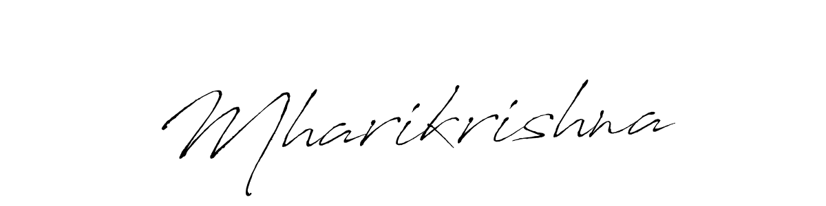 Create a beautiful signature design for name Mharikrishna. With this signature (Antro_Vectra) fonts, you can make a handwritten signature for free. Mharikrishna signature style 6 images and pictures png