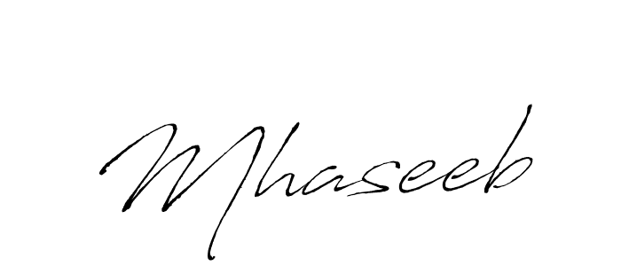 Create a beautiful signature design for name Mhaseeb. With this signature (Antro_Vectra) fonts, you can make a handwritten signature for free. Mhaseeb signature style 6 images and pictures png