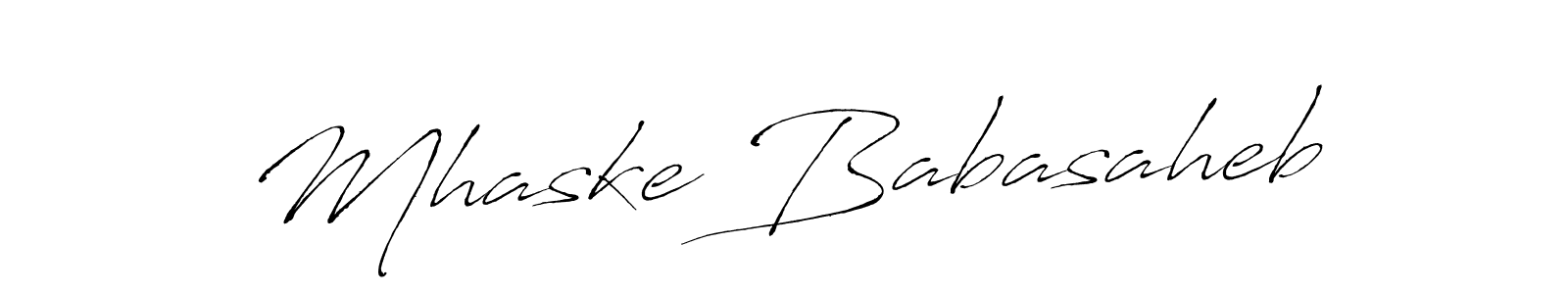 Create a beautiful signature design for name Mhaske Babasaheb. With this signature (Antro_Vectra) fonts, you can make a handwritten signature for free. Mhaske Babasaheb signature style 6 images and pictures png