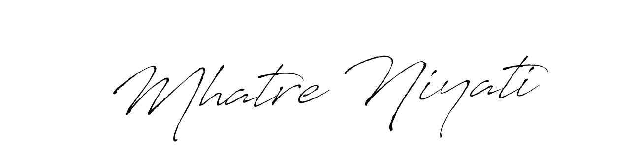 This is the best signature style for the Mhatre Niyati name. Also you like these signature font (Antro_Vectra). Mix name signature. Mhatre Niyati signature style 6 images and pictures png