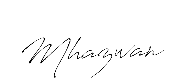 Design your own signature with our free online signature maker. With this signature software, you can create a handwritten (Antro_Vectra) signature for name Mhazwan. Mhazwan signature style 6 images and pictures png