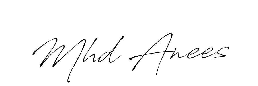 Make a beautiful signature design for name Mhd Anees. With this signature (Antro_Vectra) style, you can create a handwritten signature for free. Mhd Anees signature style 6 images and pictures png