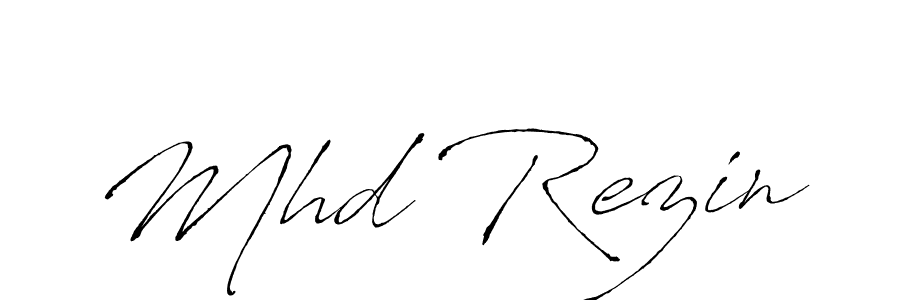 How to make Mhd Rezin signature? Antro_Vectra is a professional autograph style. Create handwritten signature for Mhd Rezin name. Mhd Rezin signature style 6 images and pictures png