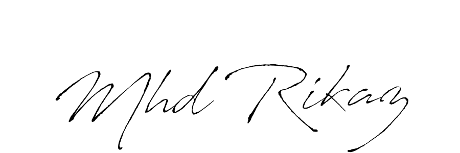Make a beautiful signature design for name Mhd Rikaz. With this signature (Antro_Vectra) style, you can create a handwritten signature for free. Mhd Rikaz signature style 6 images and pictures png