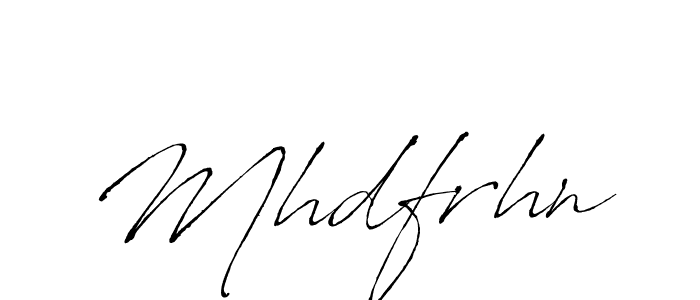 Also You can easily find your signature by using the search form. We will create Mhdfrhn name handwritten signature images for you free of cost using Antro_Vectra sign style. Mhdfrhn signature style 6 images and pictures png