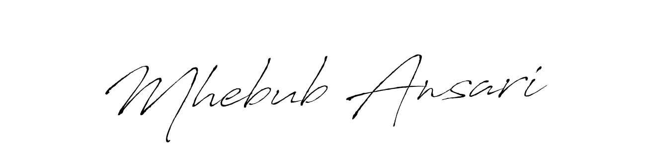 It looks lik you need a new signature style for name Mhebub Ansari. Design unique handwritten (Antro_Vectra) signature with our free signature maker in just a few clicks. Mhebub Ansari signature style 6 images and pictures png