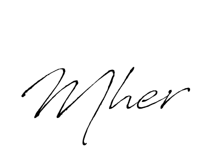 You should practise on your own different ways (Antro_Vectra) to write your name (Mher) in signature. don't let someone else do it for you. Mher signature style 6 images and pictures png