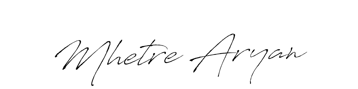 Mhetre Aryan stylish signature style. Best Handwritten Sign (Antro_Vectra) for my name. Handwritten Signature Collection Ideas for my name Mhetre Aryan. Mhetre Aryan signature style 6 images and pictures png