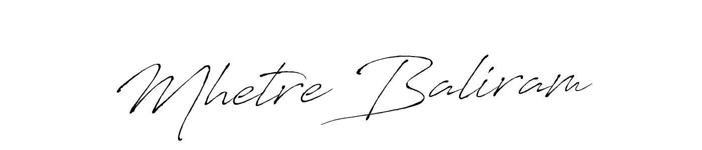 Mhetre Baliram stylish signature style. Best Handwritten Sign (Antro_Vectra) for my name. Handwritten Signature Collection Ideas for my name Mhetre Baliram. Mhetre Baliram signature style 6 images and pictures png